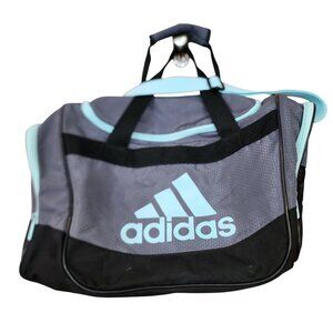 Adidas Defender II duffel bag  gray aqua
